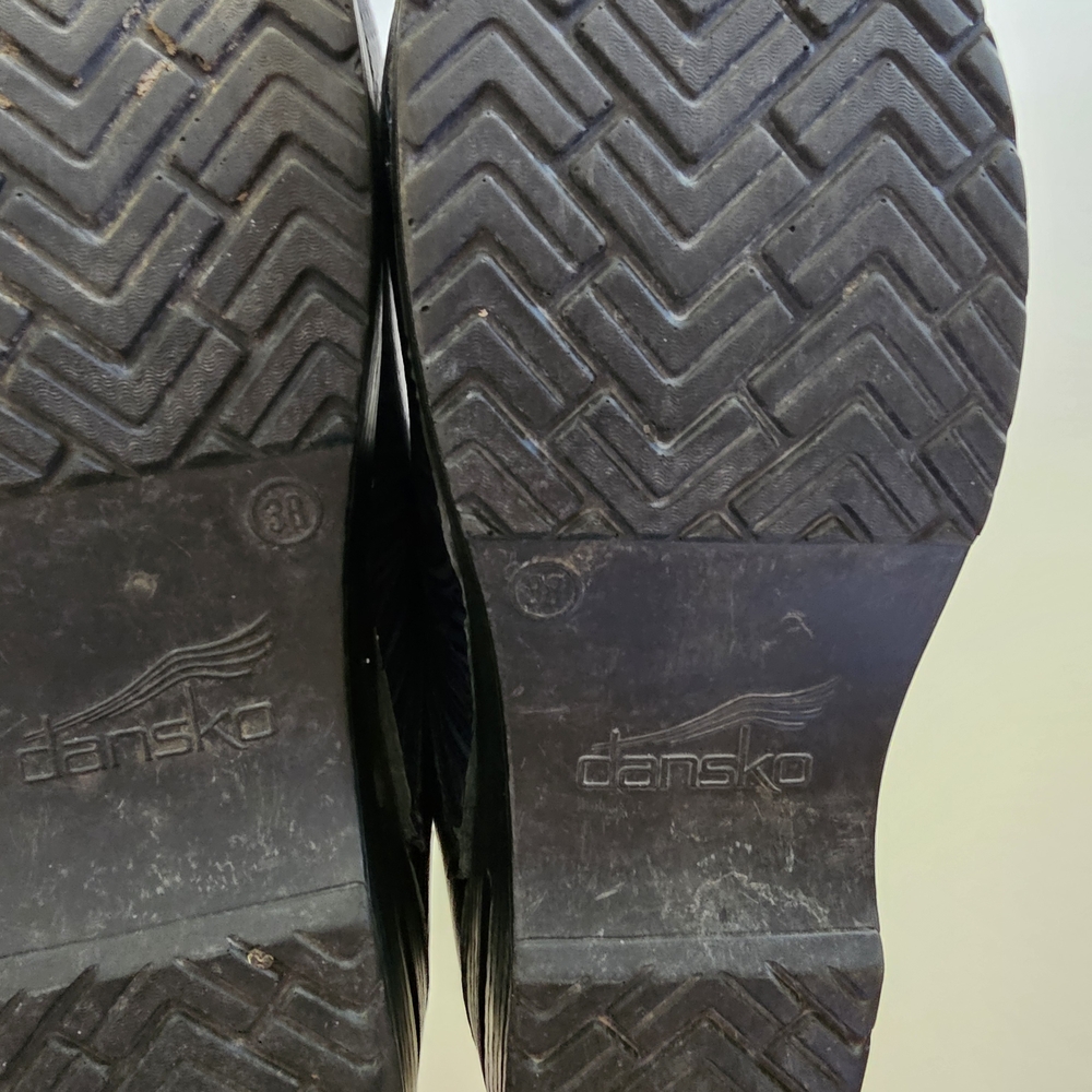 Dansko Blue Patterned Clogs - Picture 6 of 7
